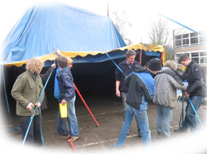 opbouwen circustent